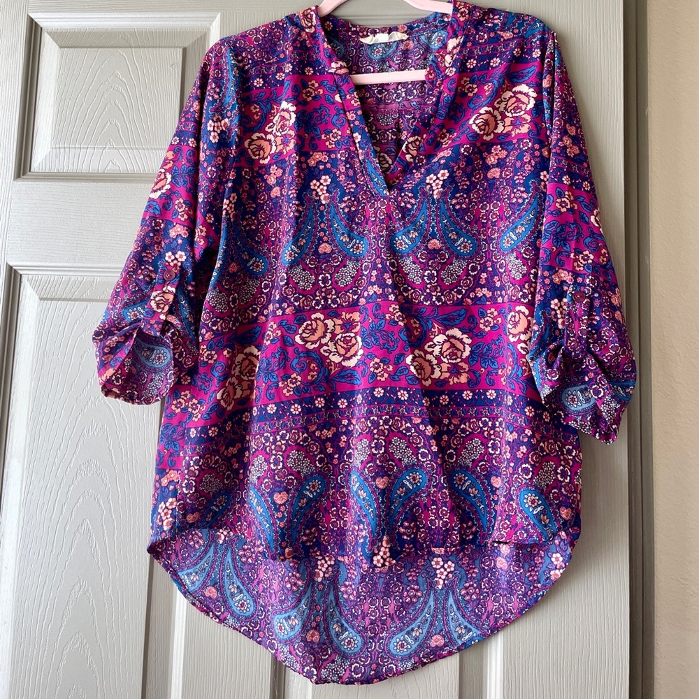 Multi-colored Paisley Blouse